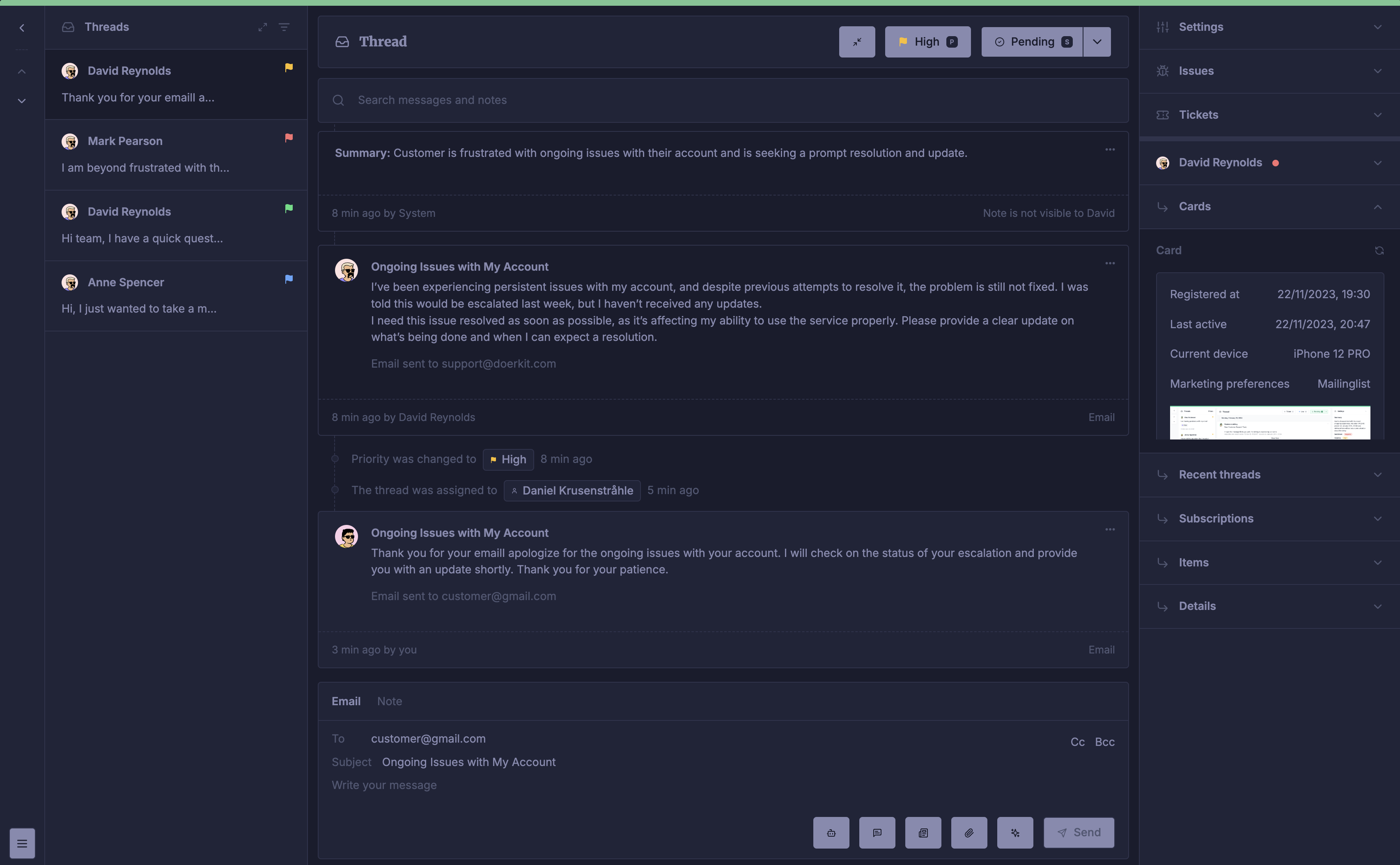 Doerchat screenshot